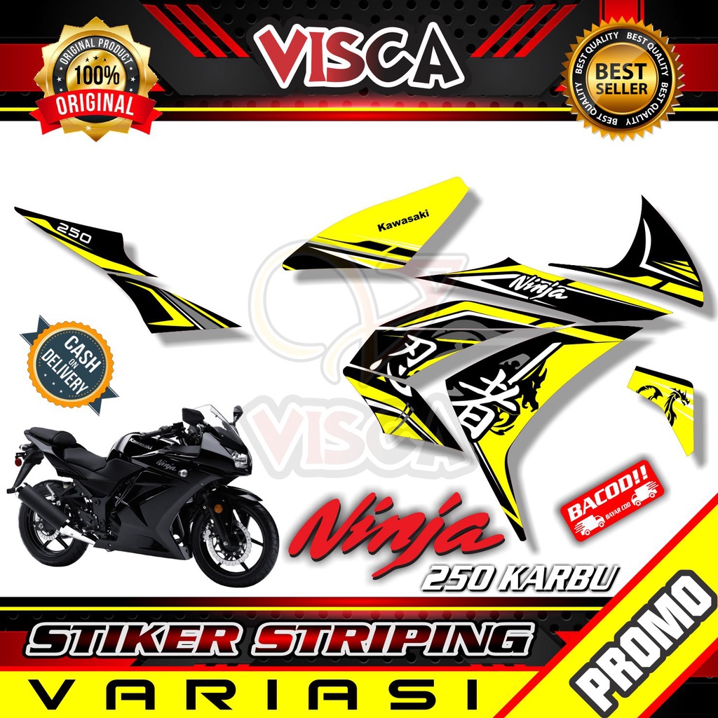 Jual Striping Ninja Karbu Stiker Sticker Striping Variasi