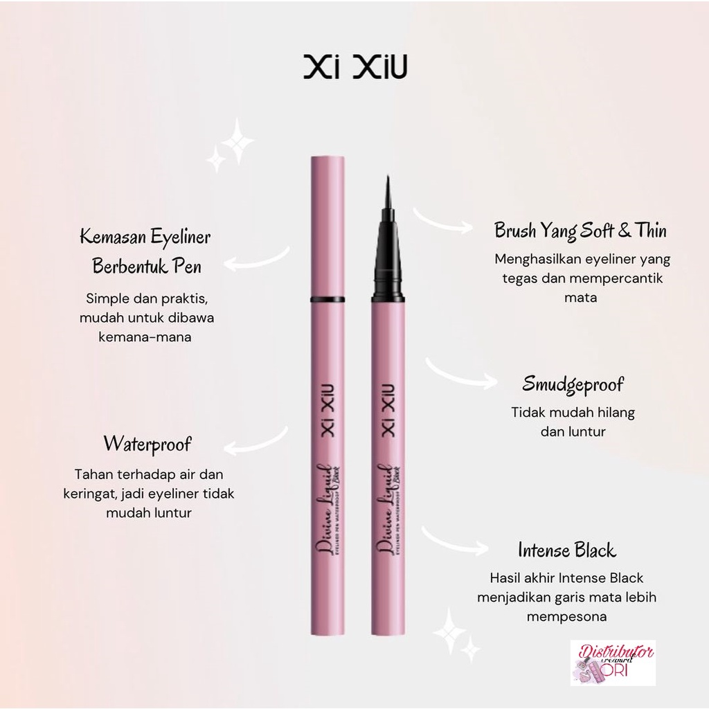 Jual Xi Xiu Divine Liquid Eyeliner Pen Waterproof Xixiu Eyeliner