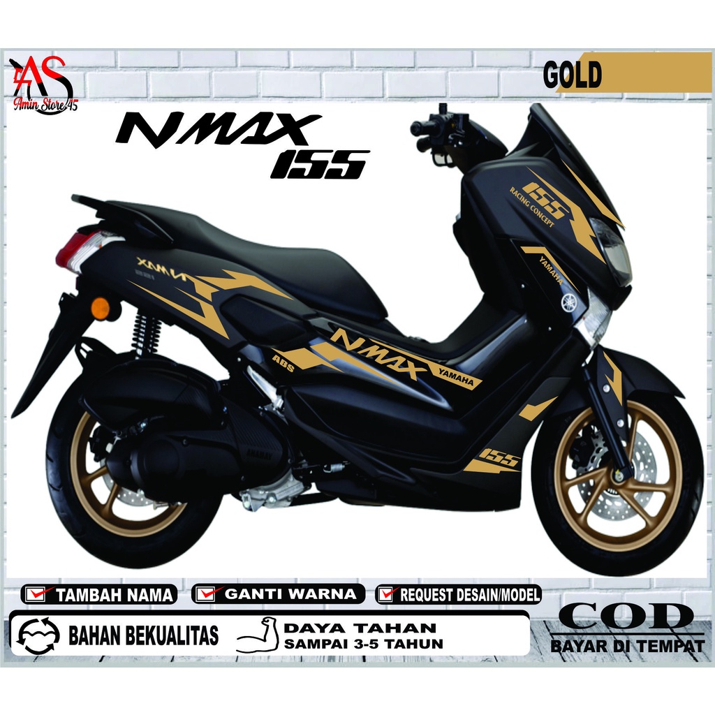 Jual Stiker Nmax Old / Stiker Lis Body Nmax Old 2015-2019/ Striping