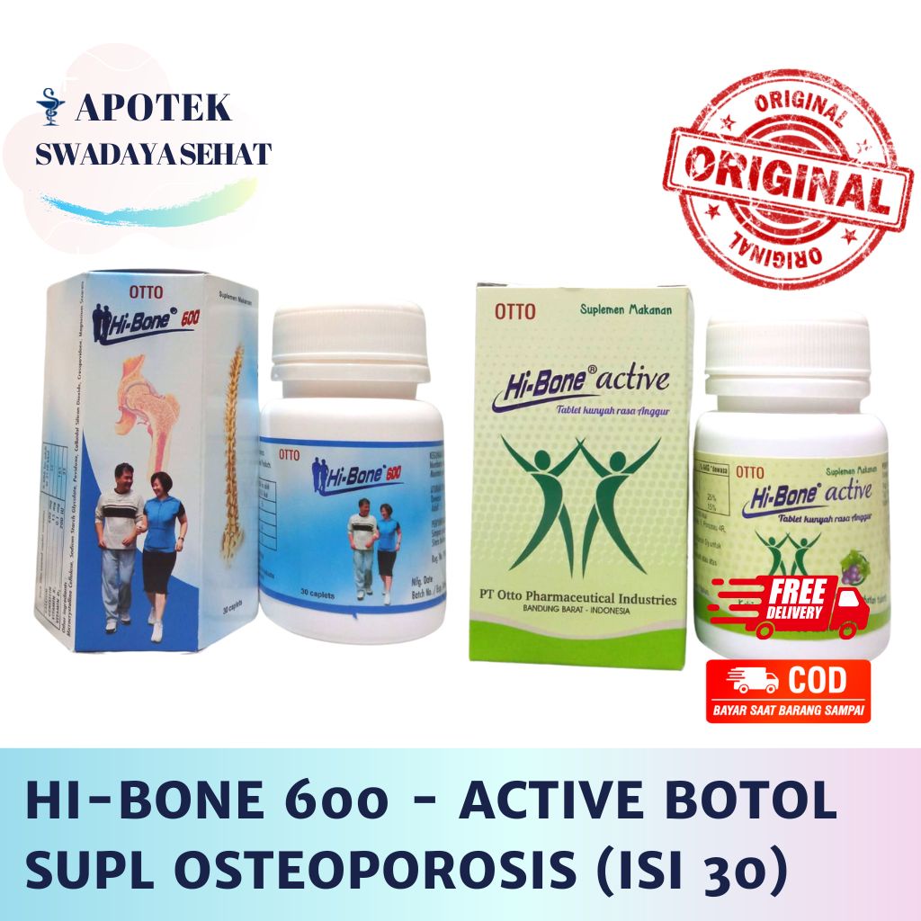Jual HIBONE BOTOL 600 ACTIVE Grape Strawberry Anggur Isi 30 Kapsul
