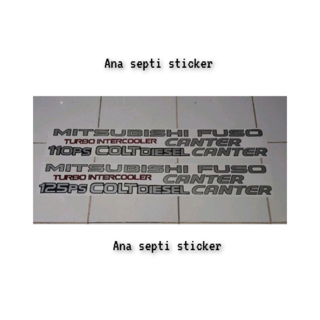 Jual List body stiker Mitsubishi Canter Coltdiesel Intercooler ...