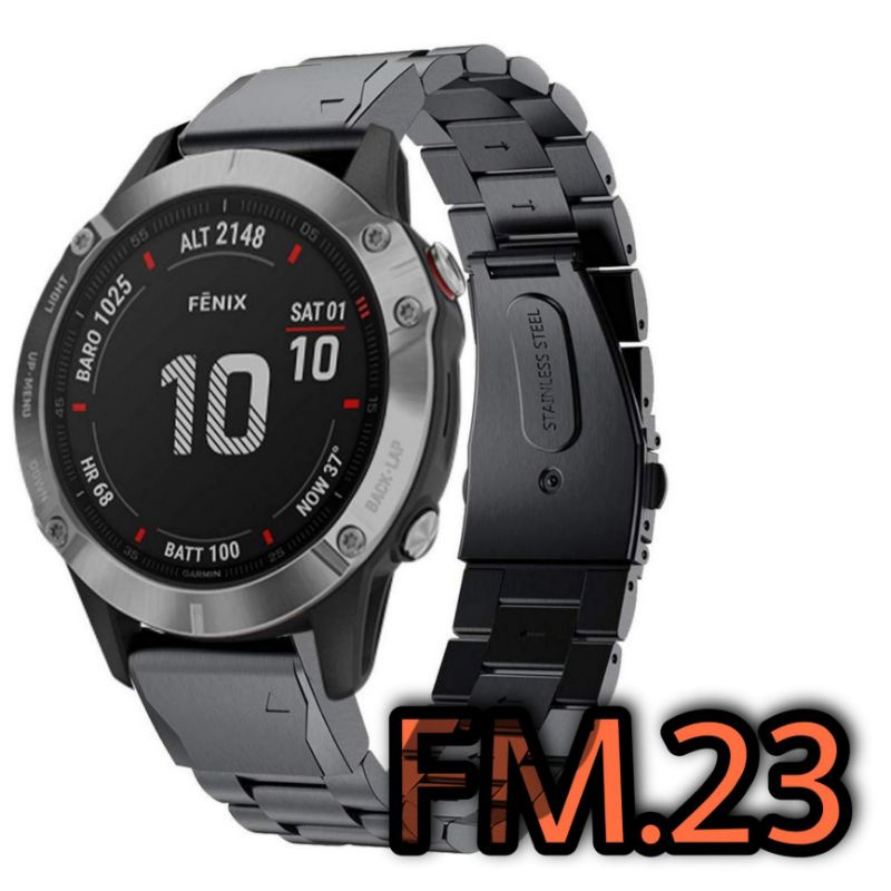 Jual STRAP TALI JAM TANGAN STAINLESS STEEL WATCH BAND RANTAI GARMIN ...