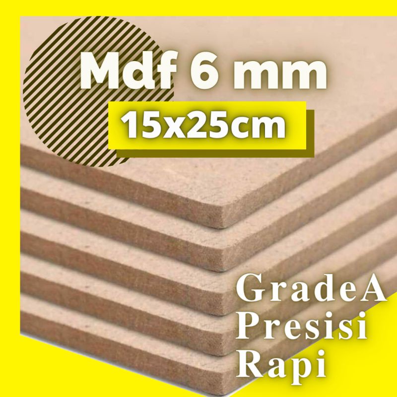Jual papan mdf 6mm ukuran 15x25 bonus pengait besi | Shopee Indonesia