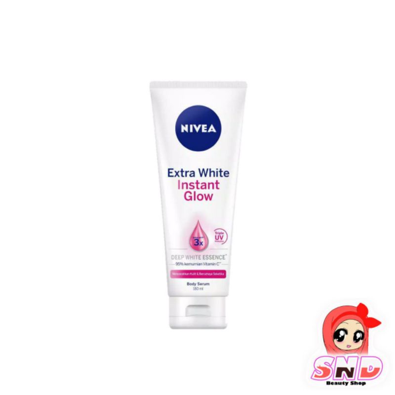 Jual Nivea Extra White Instant Glow Body Serum 180ml Shopee Indonesia