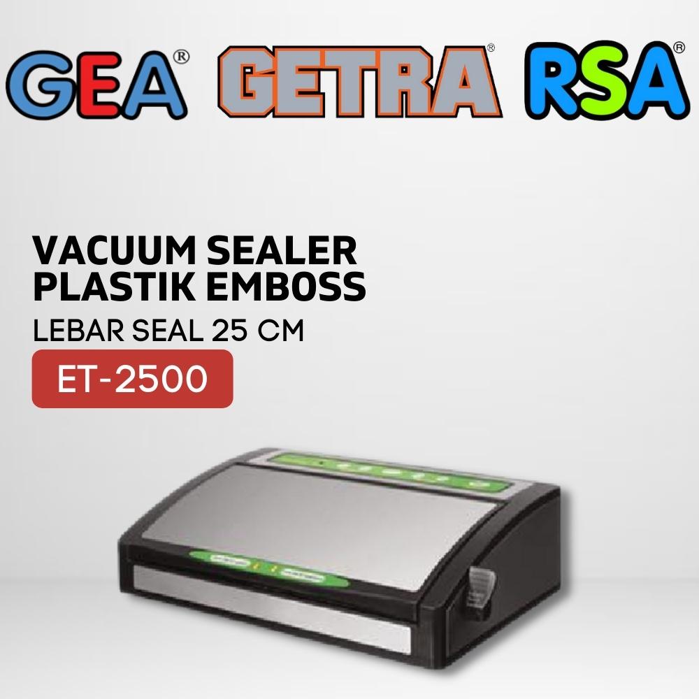 Jual VACUUM SEALER GETRA ET2500 MESIN VAKUM PLASTIK EMBOSS / EMBOSSED ROLL ORIGINAL Shopee