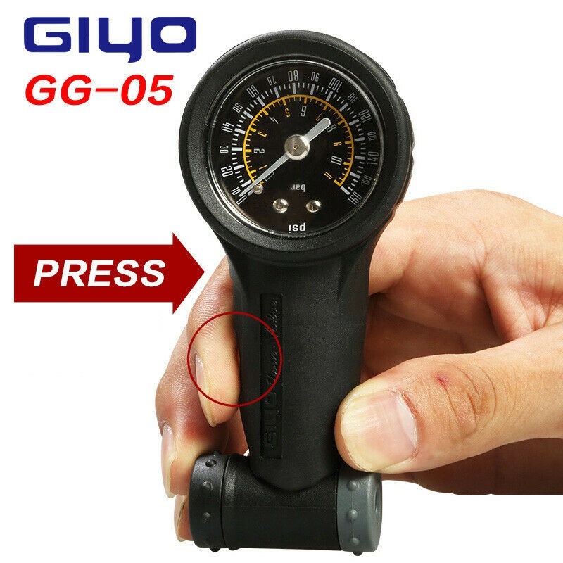Bicycle Bike MTB Air Pressure Gauge 160Psi Tire Meter For Presta Schrader High Q