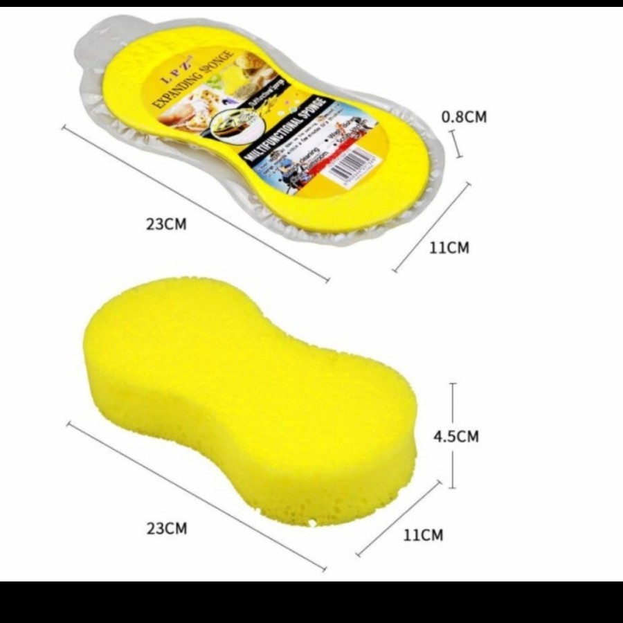 Jual Expanding Sponge Cuci Mobil Spons Motor wash kebersihan busa poles ...
