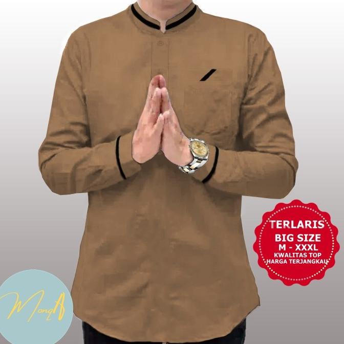 Jual BAJU FORMAL PRIA LENGAN PANJANG ADA UKURAN JUMBO SEMI BAJU KOKO