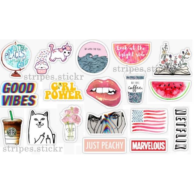 Jual Mix sticker pack | Shopee Indonesia