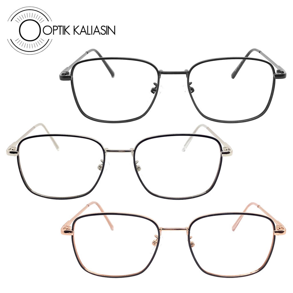 Jual OPTIK KALIASIN - Frame kacamata pria wanita kotak besi tipis minus ...