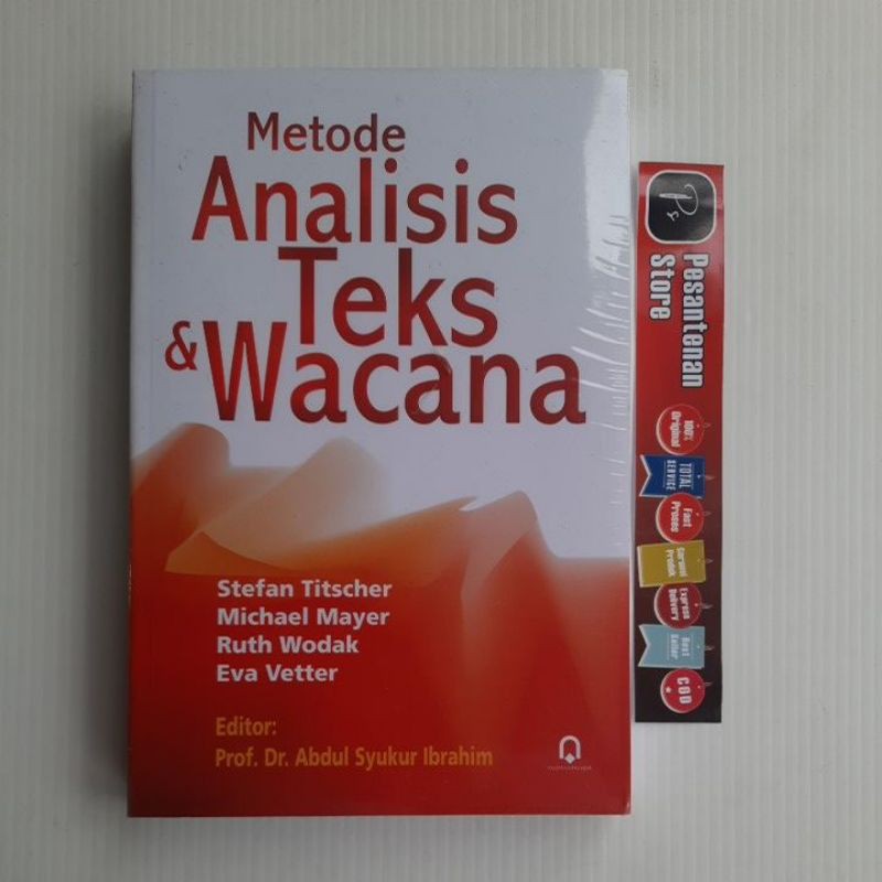 Jual BUKU ORIGINAL Metode Analisis Teks Dan Wacana Pustaka Pelajar ...