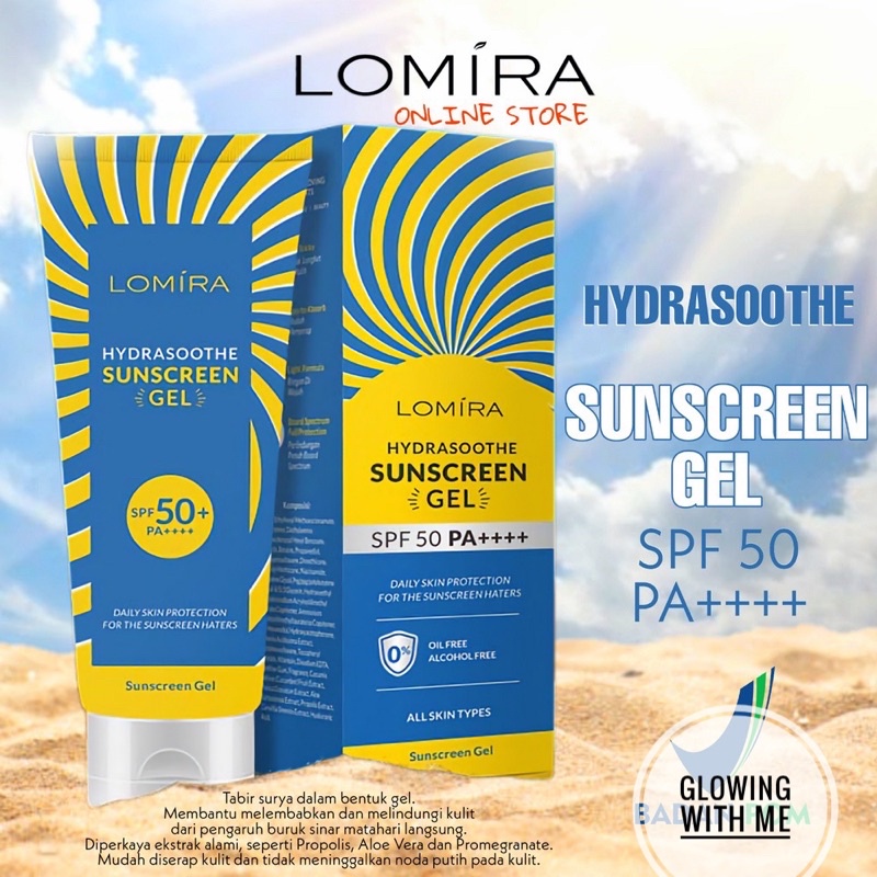 Jual Lomira Hydrasoothe Sunscreen Gel SPF 50 PA++++ Shopee Indonesia