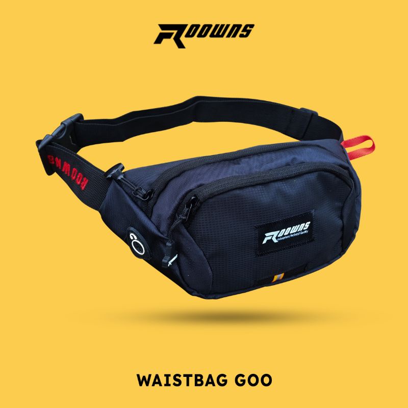 Jual Tas Selempang Slempang Waistbag Slingbag Pria Distro Waterproof -  Hitam Var Hitam - Kota Bekasi - Tas Wanitadanpria