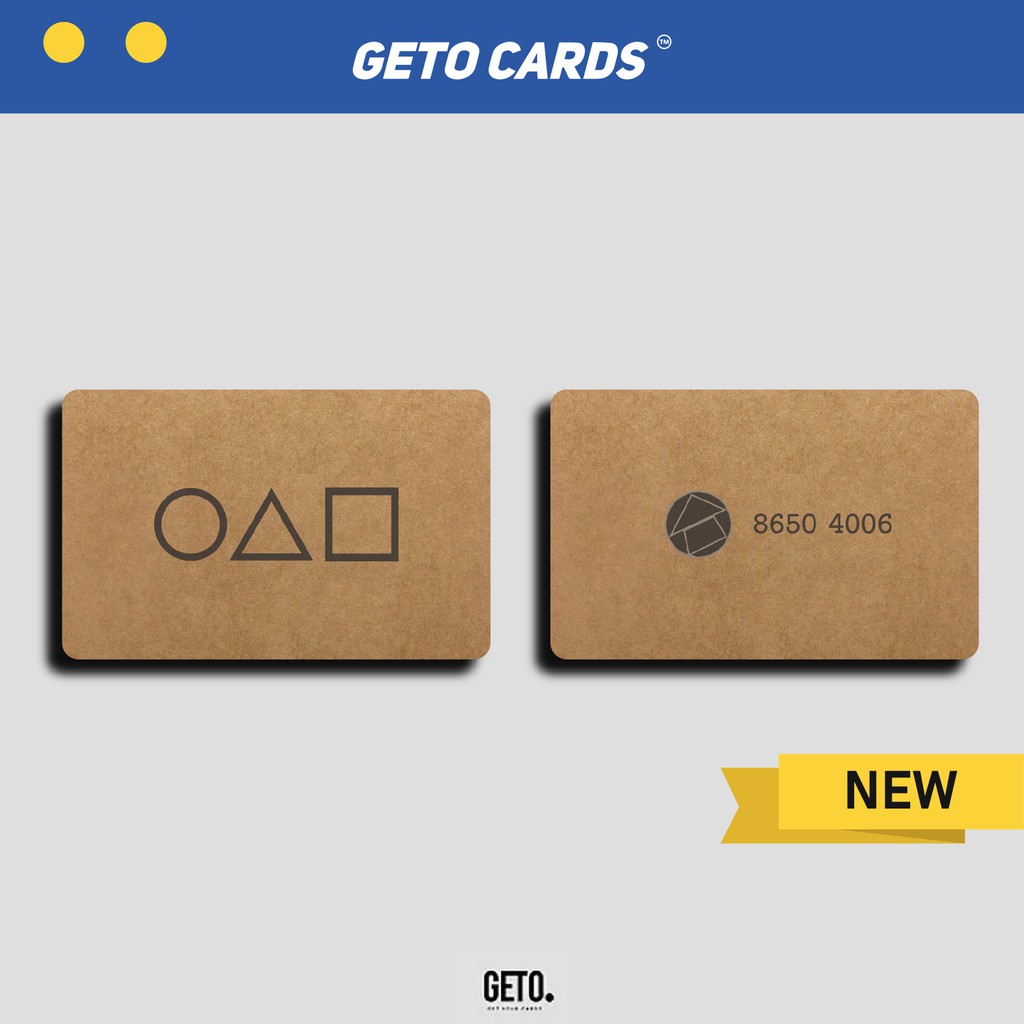 Jual Stiker Sticker Skin Kartu Atm SquidGame Invitation Card | Getocard ...