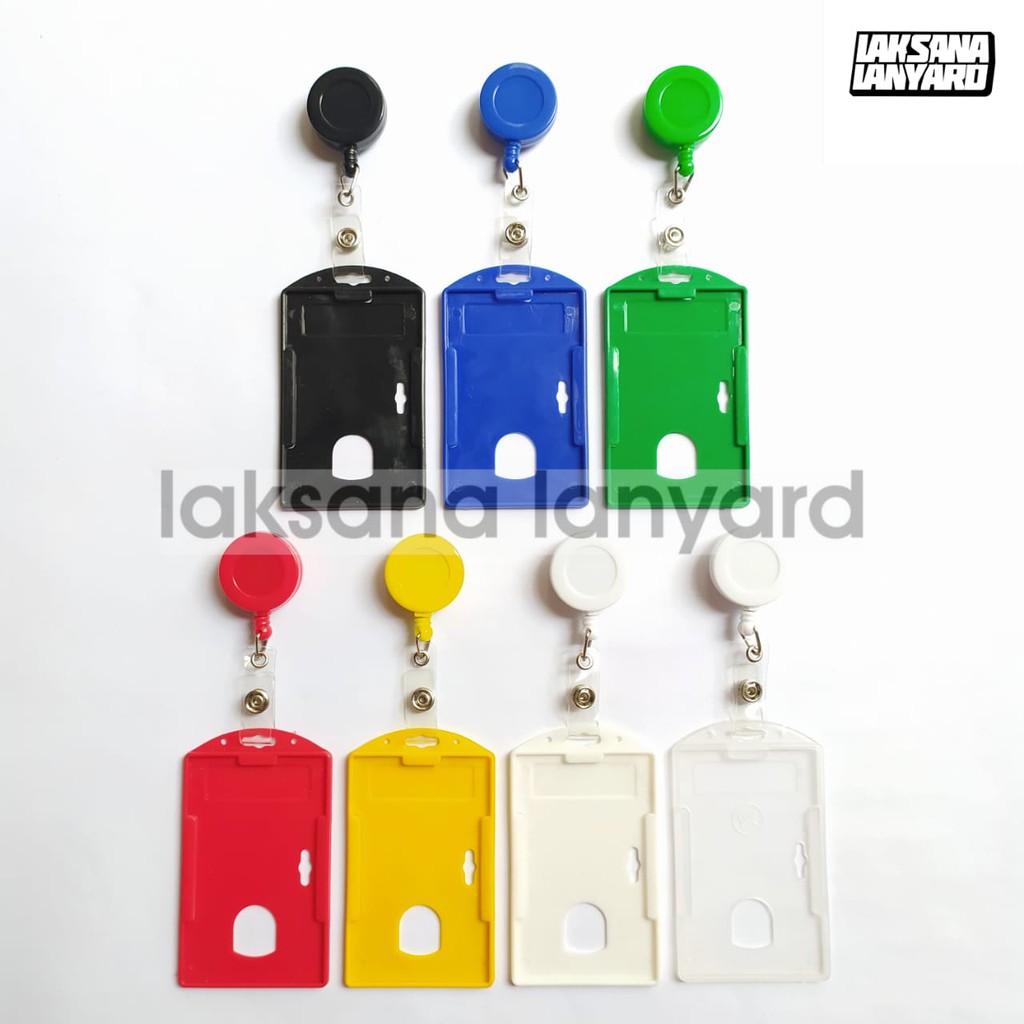 Jual YOYO ID CARD + ID CARD Holder Plastik / casing id card / name tag