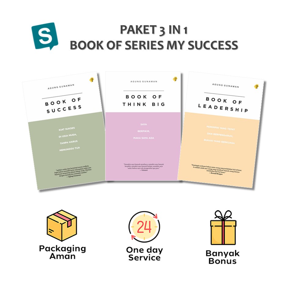 Jual Paket Buku 3 In 1 Book Of Series My Success - Bright Publisher ...