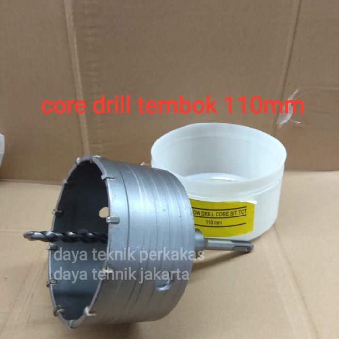 Jual core bit TCT 110mm - coring tembok dgr - mata bor pipa AC mata bor ...
