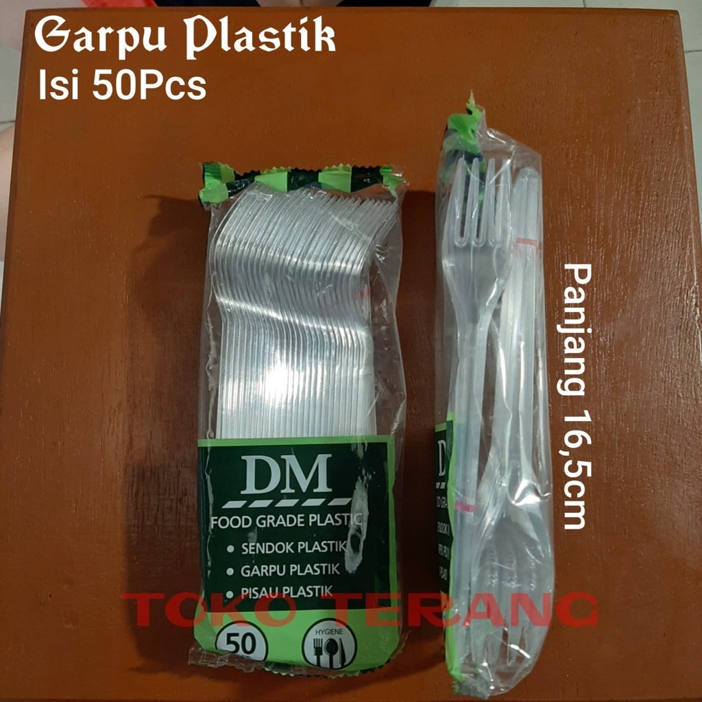 Jual Garpu Makan Plastik Bening Pcs Shopee Indonesia