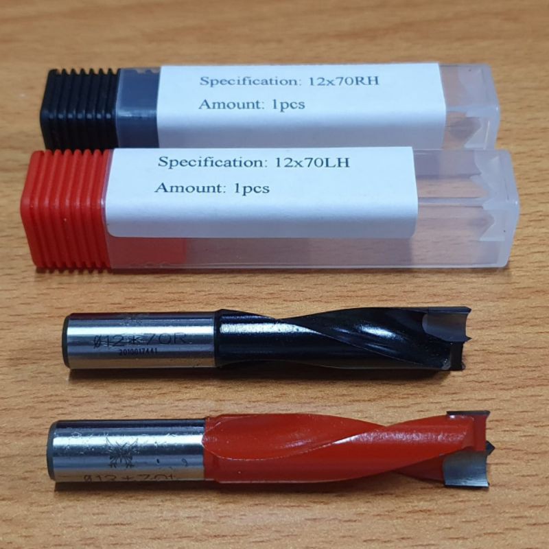 Jual Insert TCT dowel Drill 12mm x 70mm RH - 12mm x 70mm LH | Shopee ...