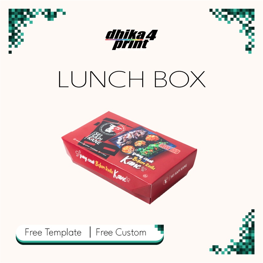 Jual Lunch Box Makanan - Kotak Makanan / Custom Lunch Box | Shopee