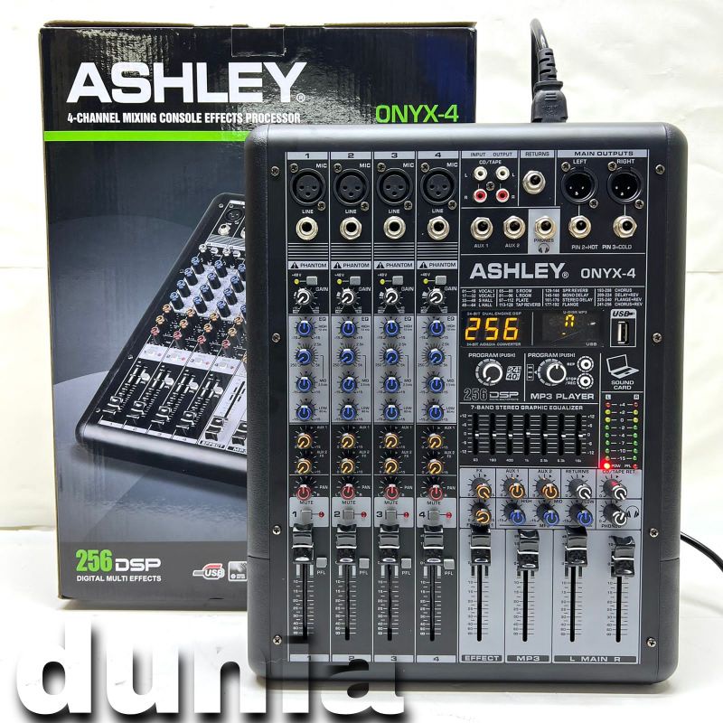 Jual Mixer Ashley Onyx 4 Original 4 Channel Bluetooth | Shopee Indonesia