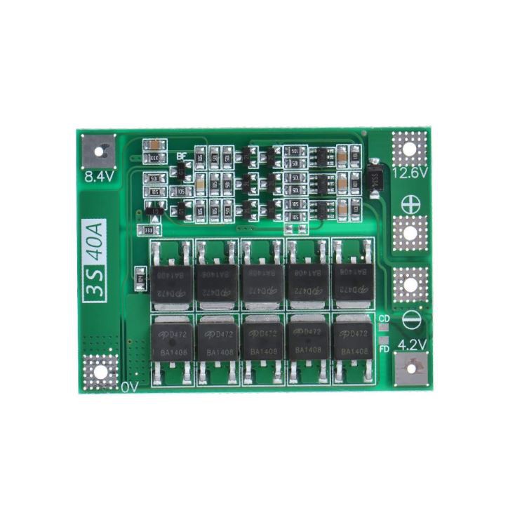 3S 40A 12.6V Balanced/Enhanced 18650 Li-ion Lithium Battery BMS