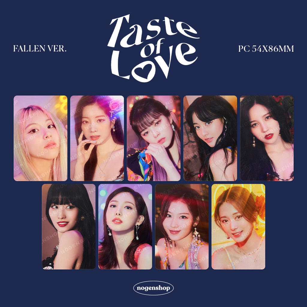 Jual PHOTOCARD PC TWICE TASTE OF LOVE ALCOHOL FREE | Shopee Indonesia