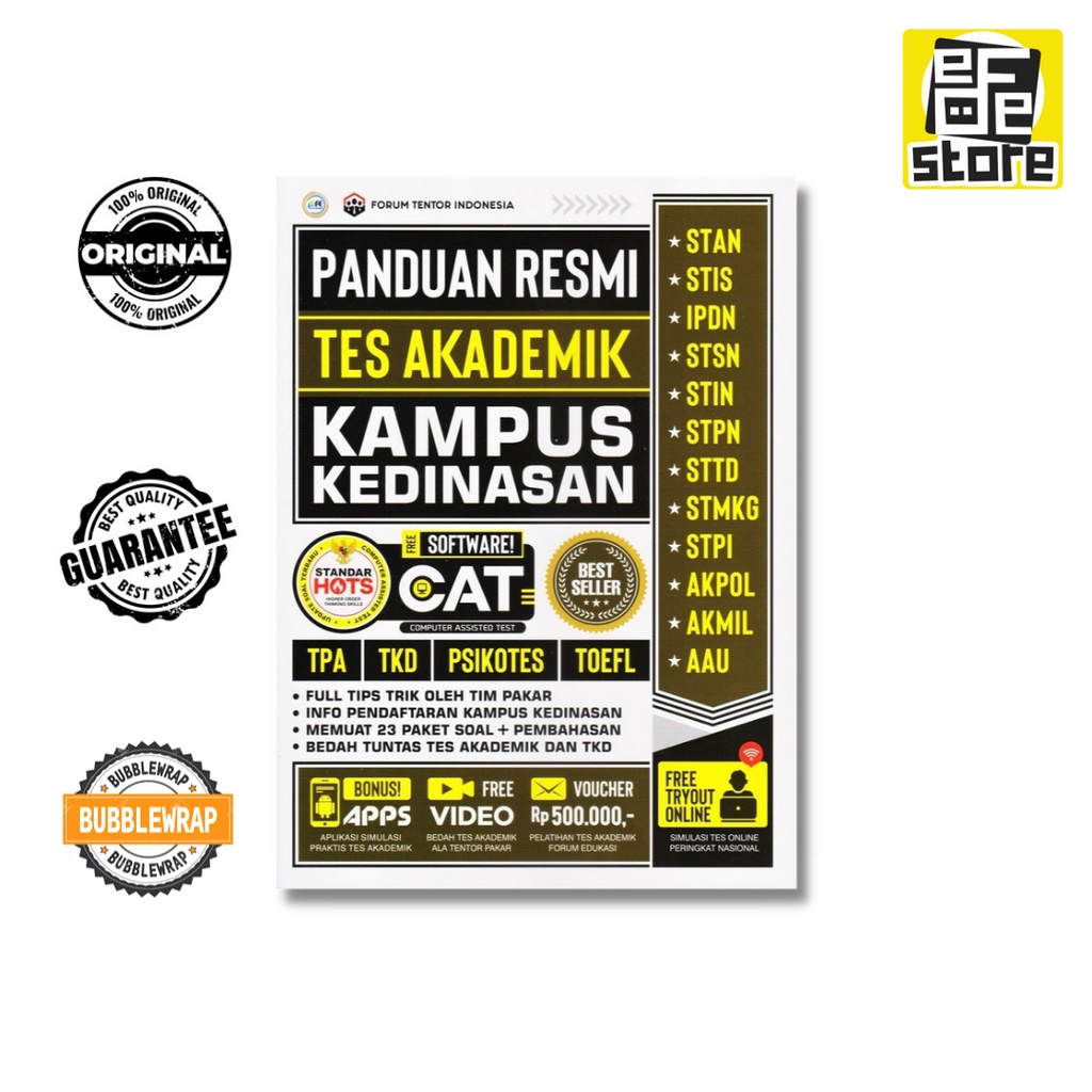 Jual BUKU PANDUAN RESMI TES AKADEMIK KAMPUS KEDINASAN | Shopee Indonesia