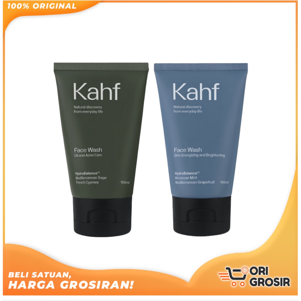 Jual ORI Grosir Kahf Oil and Acne Care Face Wash 100 ml | Kahf Skin
