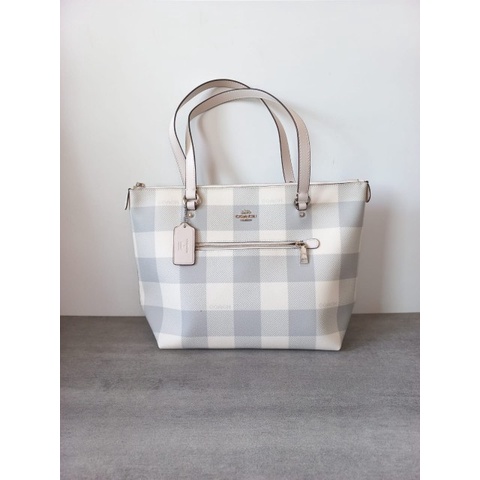 Coach gallery discount tote buffalo plaid