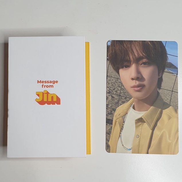 Jual Photocard PC BTS Butter Album Cream Peach Jin Message Card