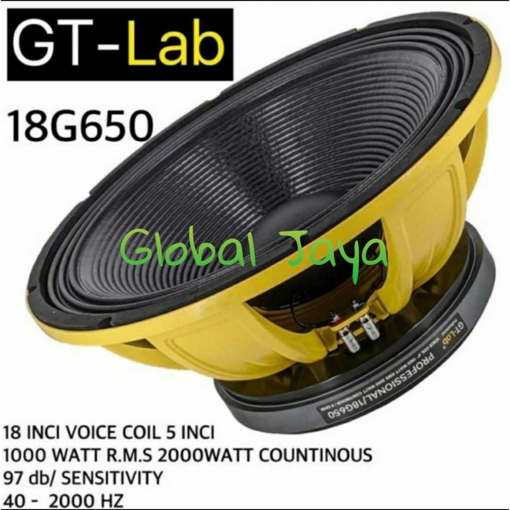 Jual speaker komponen rdw gt lab 18g650 18inch GT LAB 18 G 650 original Shopee Indonesia