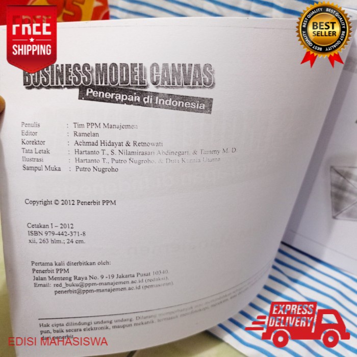 Jual Buku Business Model Canvas Penerapan Di Indonesia Ready Stok