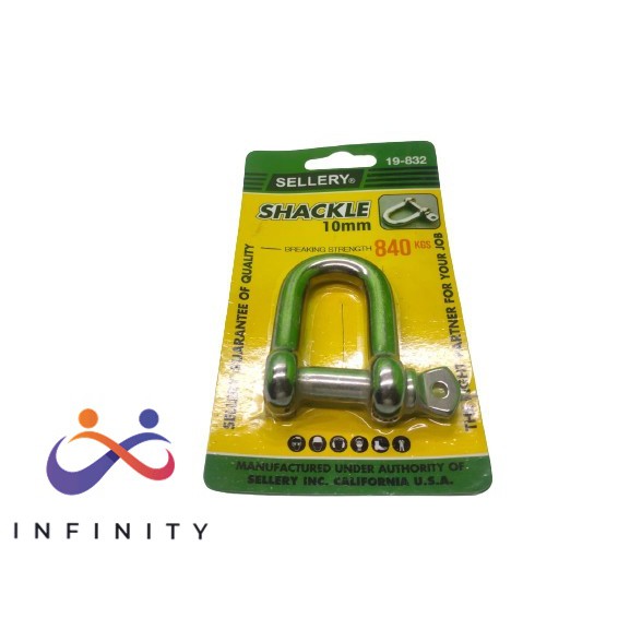 Jual Bow Shackle / Segel Omega Sellery 8mm Powertec Kapasitas 460 Kgs ...