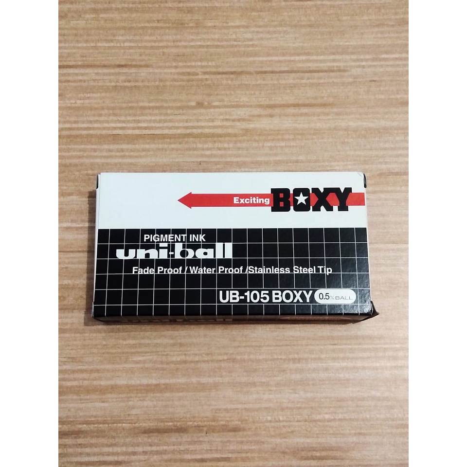 Jual Bp. Boxy Uni- ball UB-105 (biru) | Shopee Indonesia