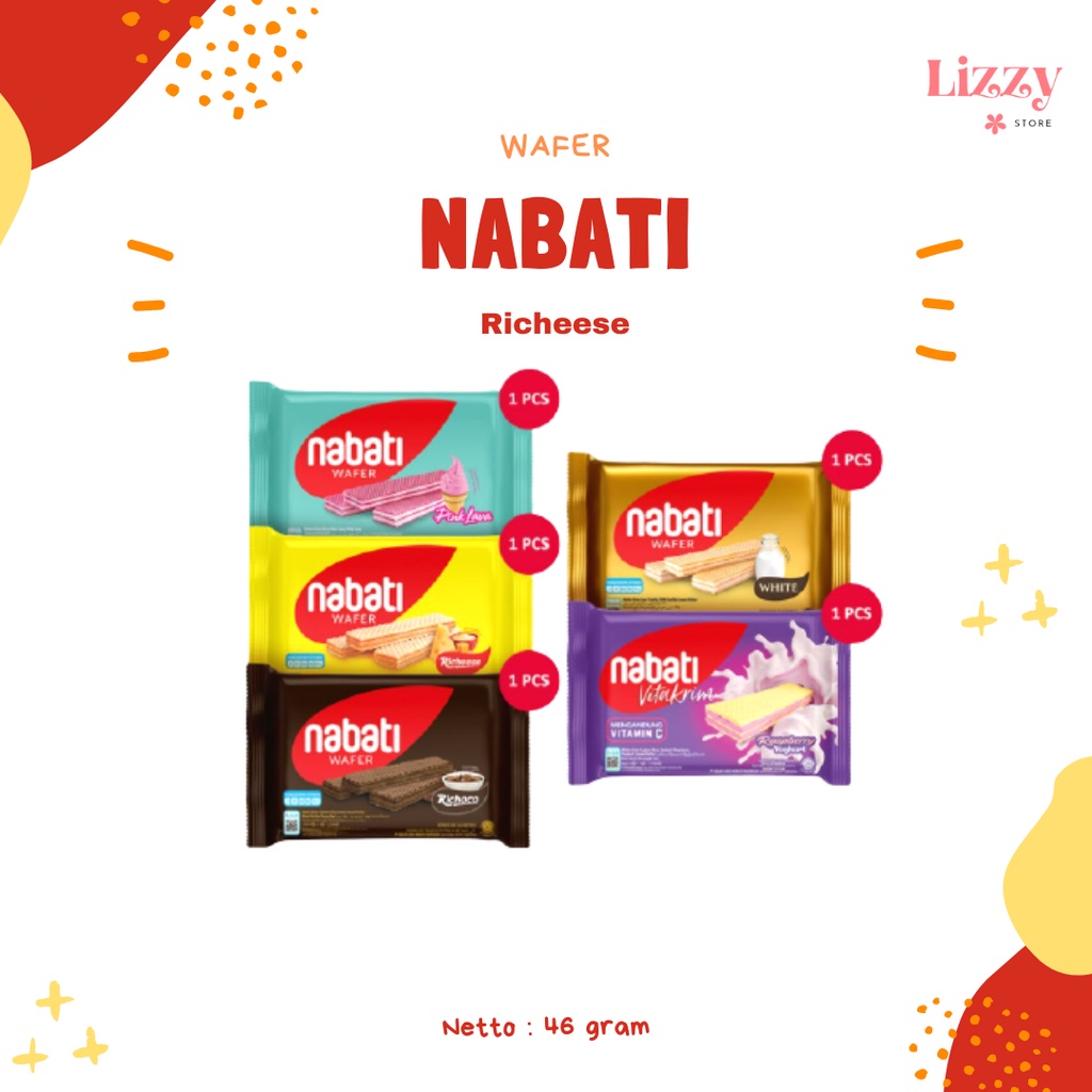 Jual Nabati Wafer Richeese Richoco Snack Kemasan 46g | Shopee Indonesia