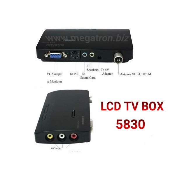 Jual TV Tuner GADMEI 58215830 Nonton TV di monitor CRT/LCD/LED tanpa