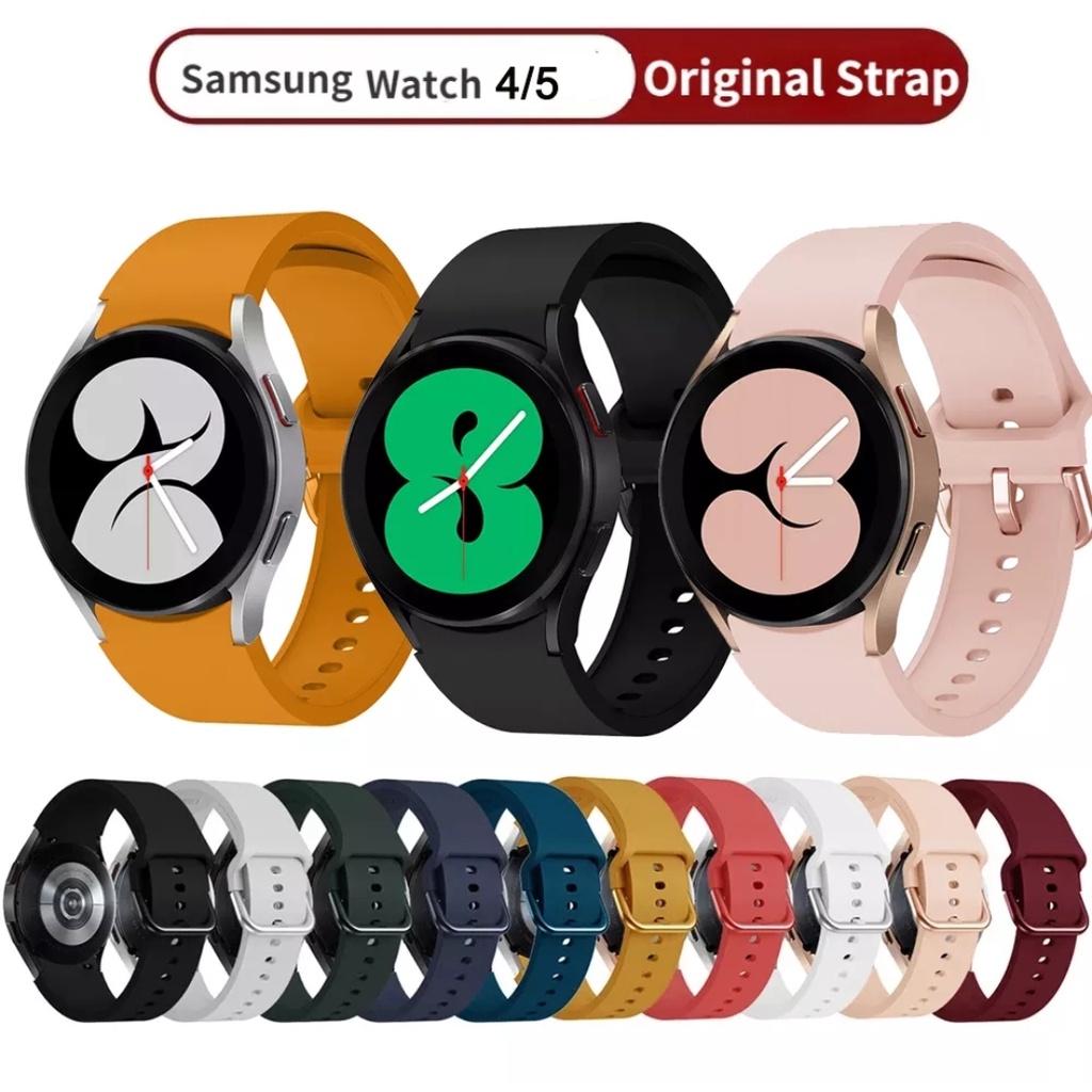 Jual OFFICIAL Silicone Tali Strap Samsung Galaxy Watch 4 42mm 46mm 40mm ...