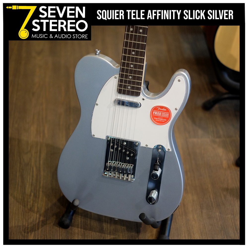 【生産終了カラー】squier telecaster affinity シルバー Squier Affinity Series Electric Guitar Telecaster Slick