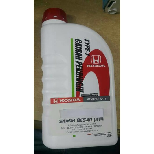 Jual Cairan Pendingin Radiator / Radiator Coolant Mobil Honda 1 Liter