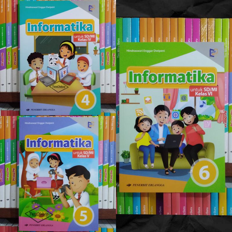 Jual Buku Informatika Kelas 4 5 6 IV V VI Untuk SD/MI Penerbit Erlangga ...