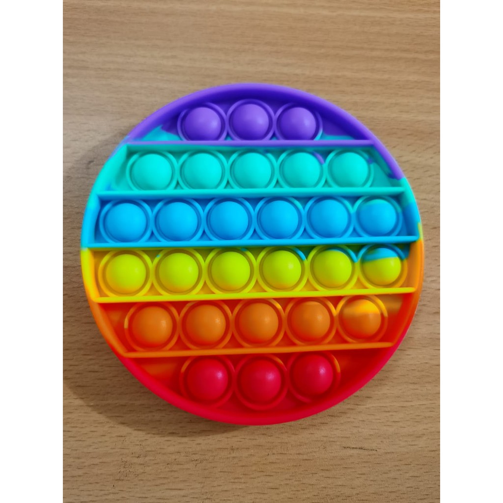 Jual Mainan Anak Pop It Fidget RAINBOW Bubble Push Pop its Fidget Toys ...