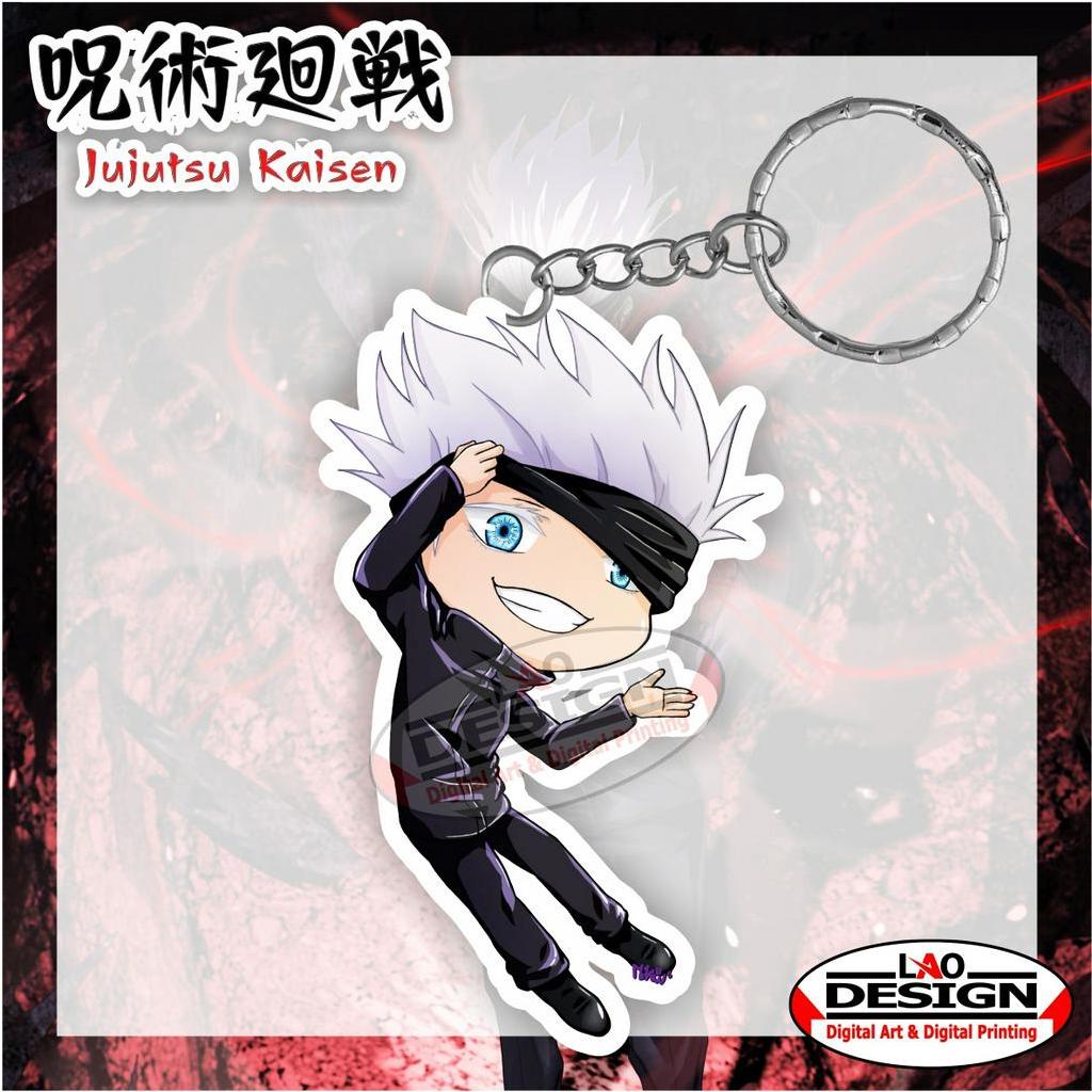 Jual Gantungan Kunci GOJO SATORU Jujutsu Kaisen - Gantungan Kunci ...