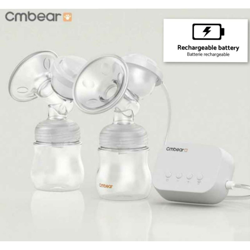 Jual Cmbear Breast Pump Rechargeable Kotak Pompa Asi Elektrik Dualpump Shopee Indonesia