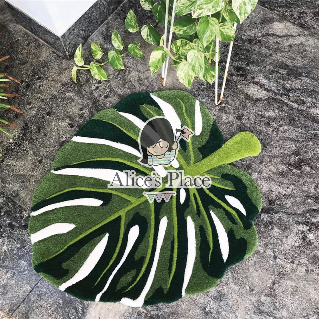 Jual Monstera Leaf Rug 65 x 80 cm | Shopee Indonesia