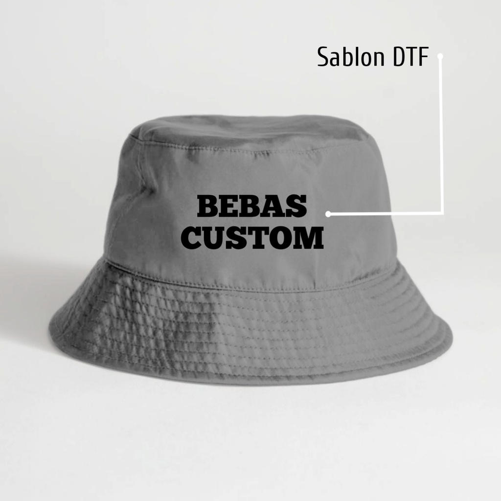 Jual Topi Bucket Hats Custom Desain Premium PRIA&WANITA Dewasa Topi ...