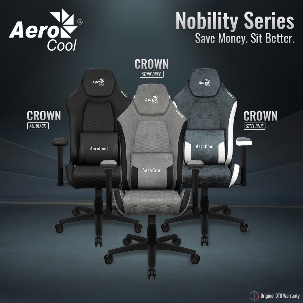 Jual AEROCOOL CROWN - GAMING CHAIR | Shopee Indonesia