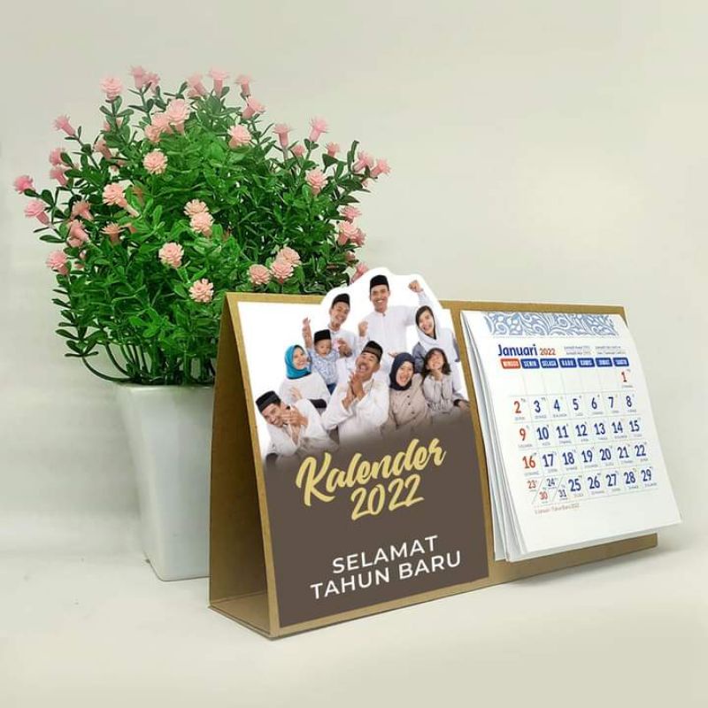 Jual Cetak Kalender Duduk Custom Murah Pakai Foto Shopee Indonesia