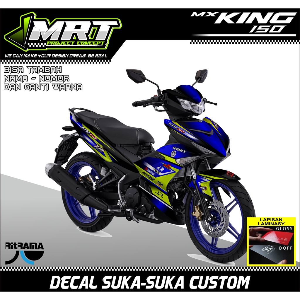 Jual MX King Sticker, COD Decal sticker motor MX KING 150 Full Body ...