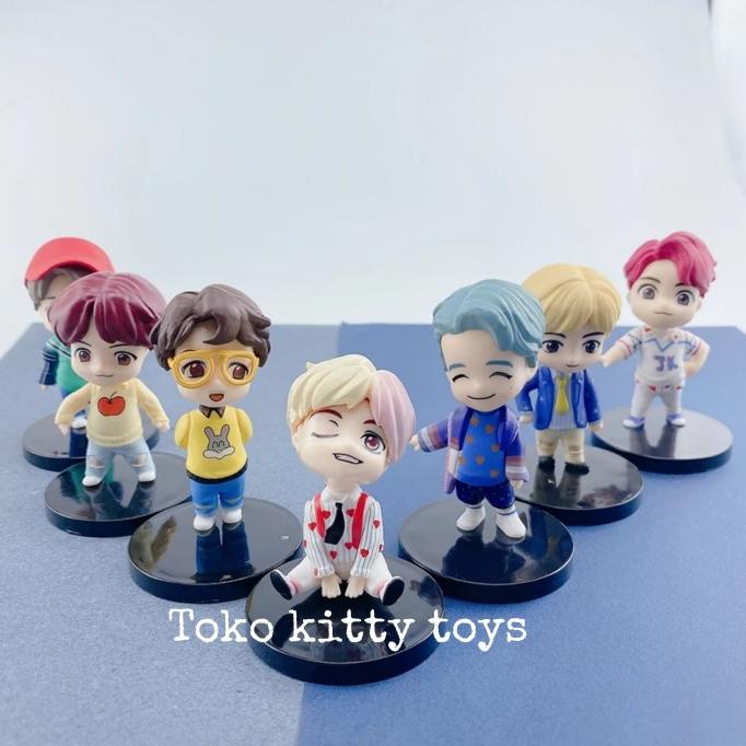 Jual BTS FIGURE SET 7 TATAKAN HITAM BTS KPOP | Shopee Indonesia